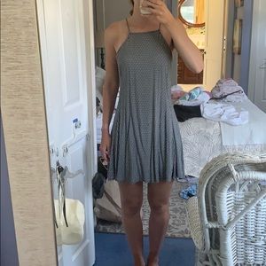 Daisy print halter dress